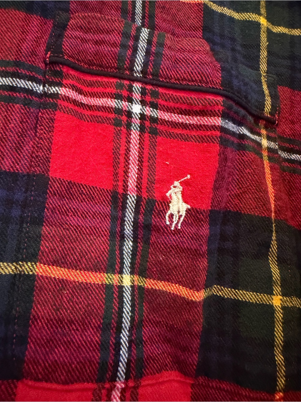 Polo by Ralph Lauren Red, Black & Yellow Plaid PJ Set - Picture 2 of 11
